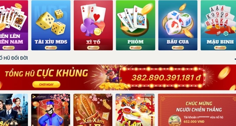 Kho tàng trò chơi tại SIN88 cực kỳ đồ sộ